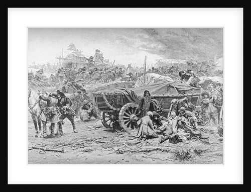 Print of an Army Camp During the Thirty Years War by Anonymous