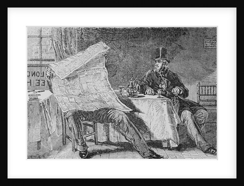 Man waiting for Newspaper by Anonymous