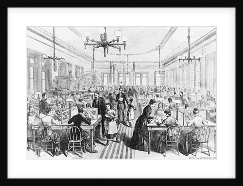 Illustration of the Western Union Telegraph Co. in 1881 by Anonymous