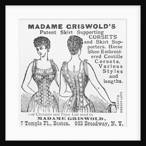 Woman Displaying Corset by Anonymous