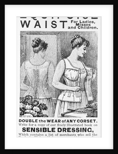 Woman Displaying Corset by Anonymous
