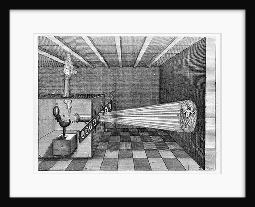 Illustration of a Magic Lantern Slide Projector by Anonymous