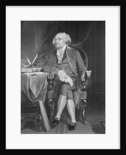 Portrait of John Adams at Desk by Anonymous