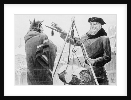Men Weighing Furs by Anonymous