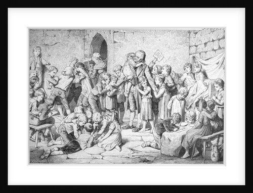 Pestalozzi Among the Orphans by Anonymous