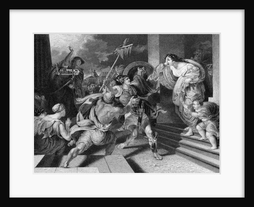 Engraving of the Arrival of Eucles by Anonymous