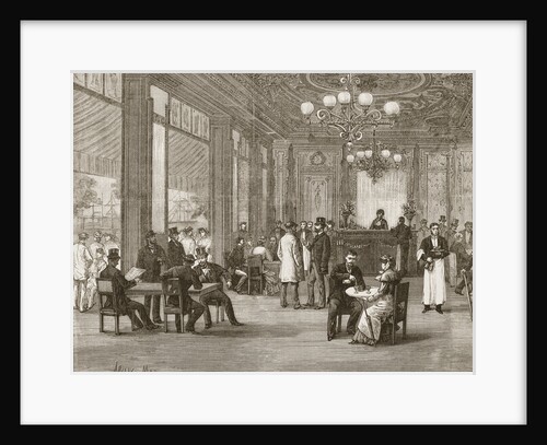 French Cafe Scene by Anonymous