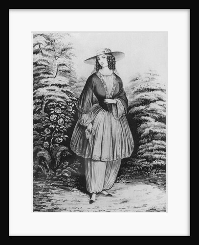 Woman Displaying Gown by Anonymous