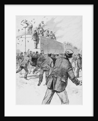 Railroad Strikers Displaying Negative Actions by Anonymous