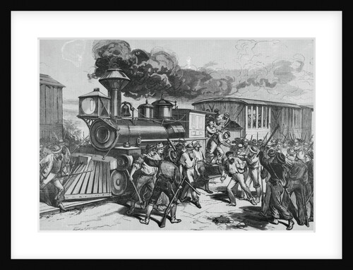 Railroad Strikers Displaying Negative Actions by Anonymous