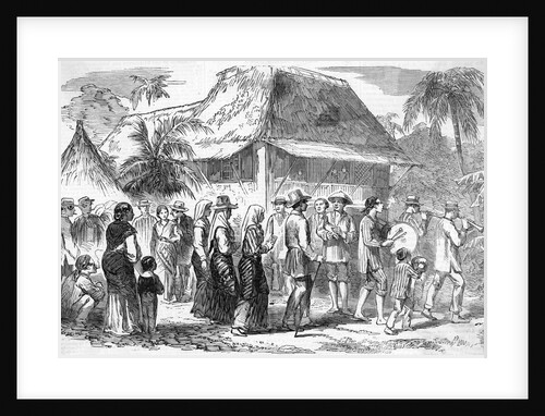 Manillan Marriage Ceremony in Progress by Anonymous