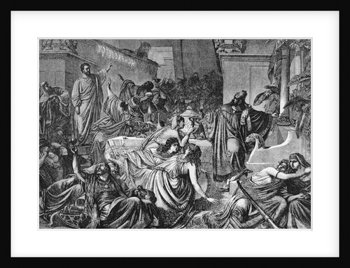Babylonian Revellers Receiving Warning by Anonymous