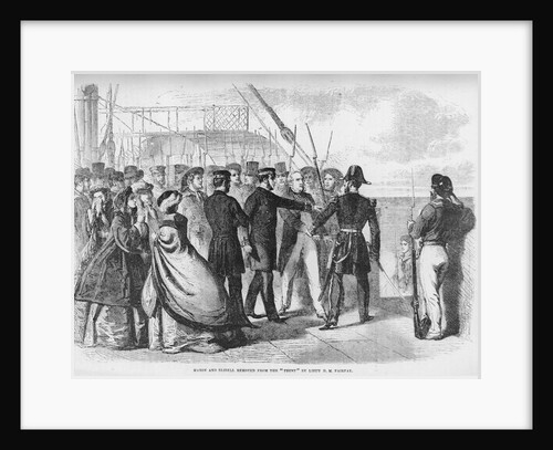Mason and Slidell Removed from the Trent Lithograph by Anonymous