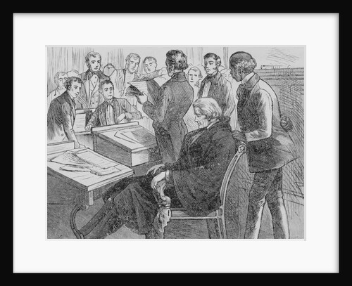 Illustration of John C. Calhoun's Last Appearance in the Senate by Anonymous