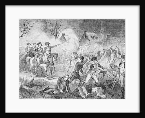 George Washington and Soldiers Attacking Hessians by Anonymous
