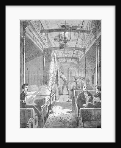 Families Lounging in Train by Anonymous
