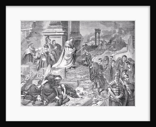Nero Overlooking Soldiers and Prisoners by Anonymous