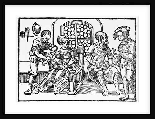 Doctor Performing Bloodletting by Anonymous