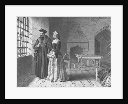 Sir Thomas More and Daughter Gazing out of Window by Anonymous