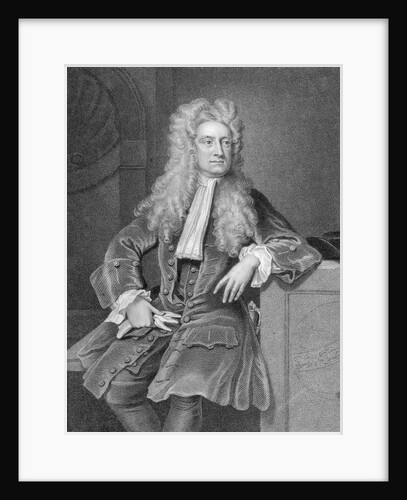 Engraved Portrait of Sir Isaac Newton by Anonymous