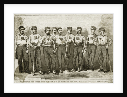 Illustration of Champion Baseball Team by Anonymous