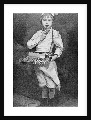 Boy Sampling His Chocolate by Anonymous