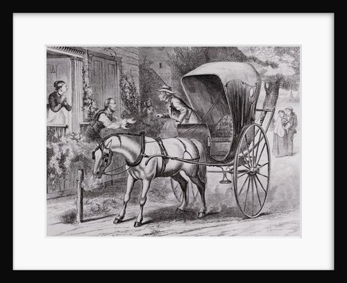New Country Doctor Arriving in Town by Wagon by Anonymous
