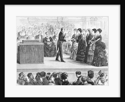 Women Receiving Diplomas by Anonymous