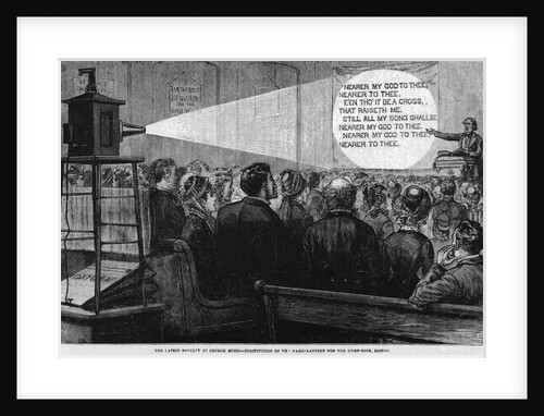 Slide Projector in Church by Anonymous