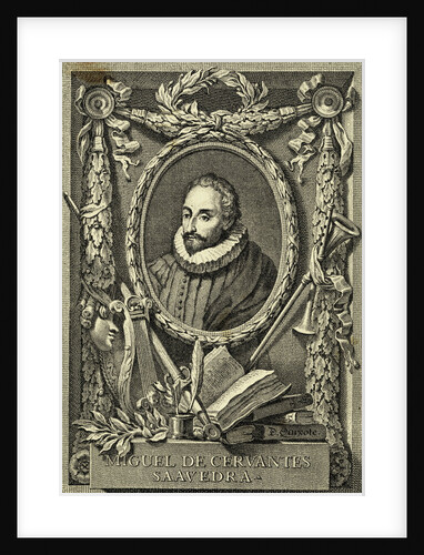 Portrait of Miguel de Cervantes Saavedra by Anonymous