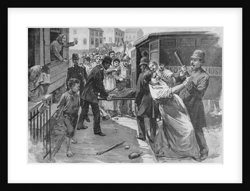Commotion over Smallpox Patients Departure by Anonymous