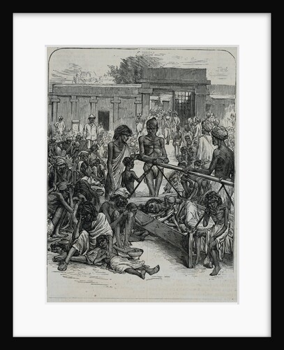 Starving Citizens of India Camped in the Street by Anonymous