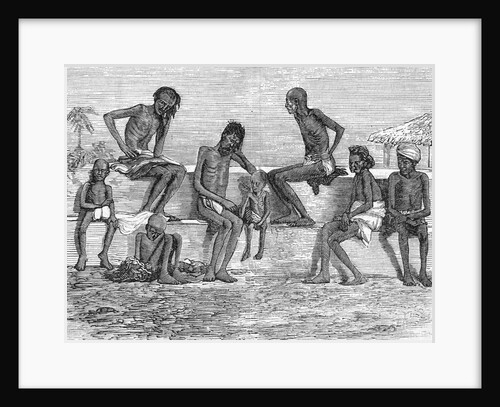 Native People of India Starving on the Street by Anonymous