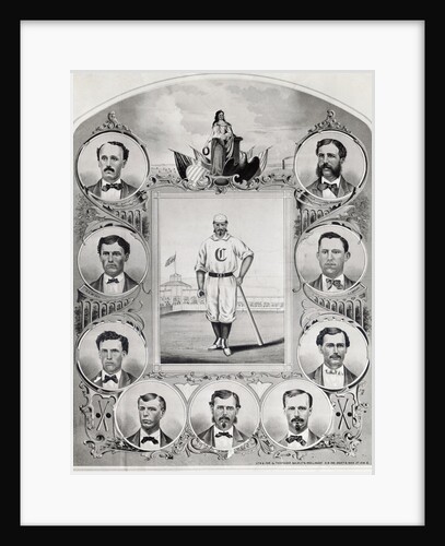 Illustration of Cincinnati Red Stockings by Anonymous