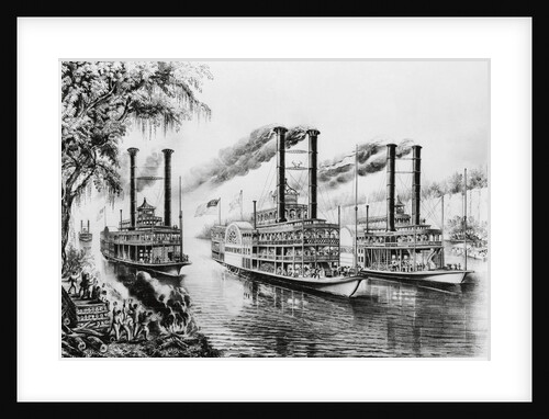 Steamboat Race by Anonymous