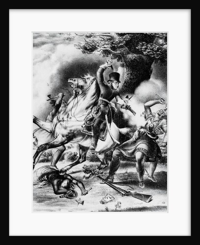 Print Depicting the Death of Tecumseh by Anonymous