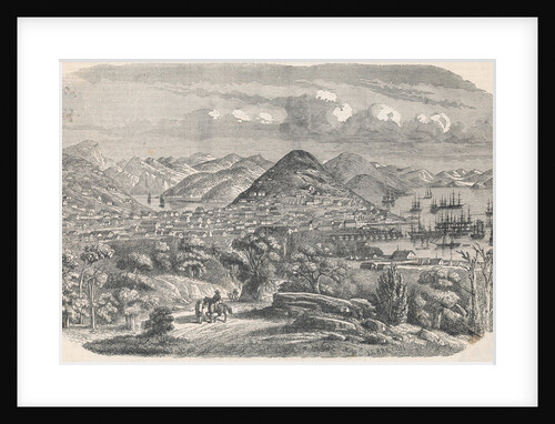 Early Drawing Depicting California Settlements by Anonymous