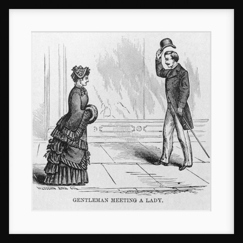 Gentleman Meeting a Lady by Anonymous