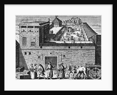 Workers at an Early British Factory of India by Anonymous