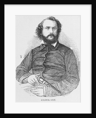 Portrait of Samuel Colt Holding Revolver by Anonymous