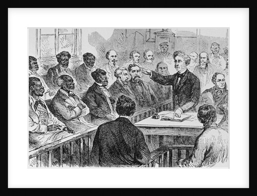 Illustration of a Group Serving Jury Duty by Anonymous