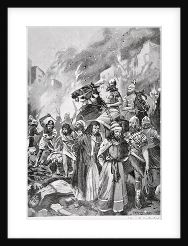 Captives Being Led by Men on Horseback by Anonymous