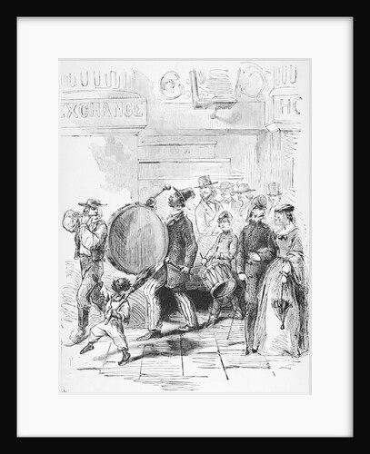 Woodcut of the Confederate Army Recruiting by Anonymous