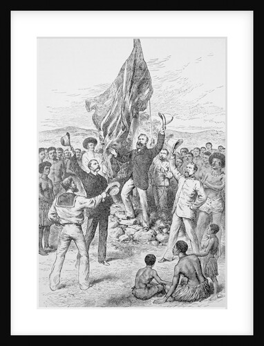 Britons Celebrating in New Guinea by Anonymous