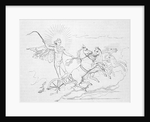 Helios Riding Horse Led Chariot by Anonymous