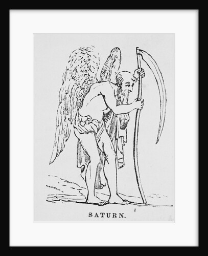 Saturn Holding Scythe by Anonymous