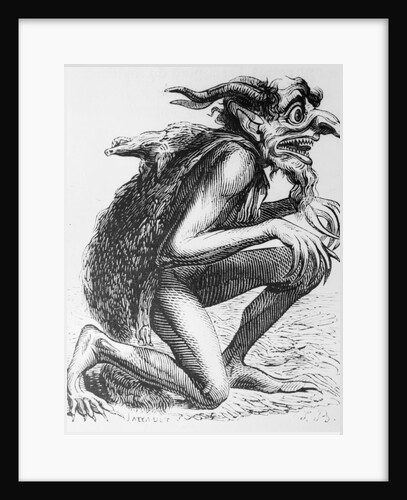 Early Illustration of Devil in a Stooping Position by Anonymous