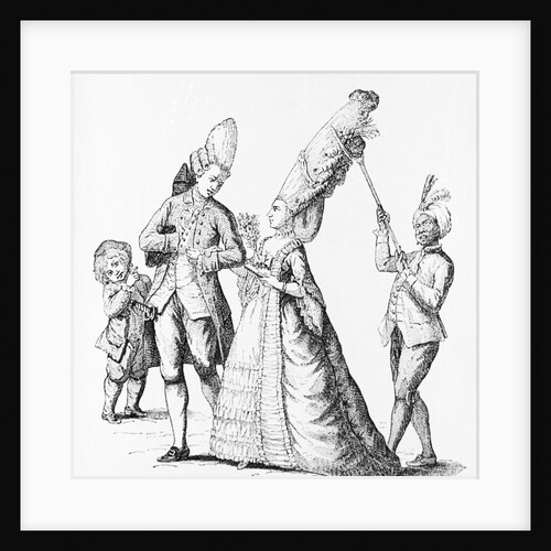 Servant Holding up Woman's Hairdo by Anonymous