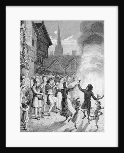 Townspeople Dancing Together by Anonymous