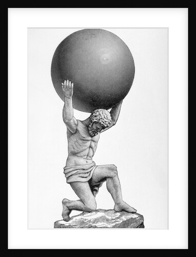 Illustration of Atlas Supporting World by Anonymous